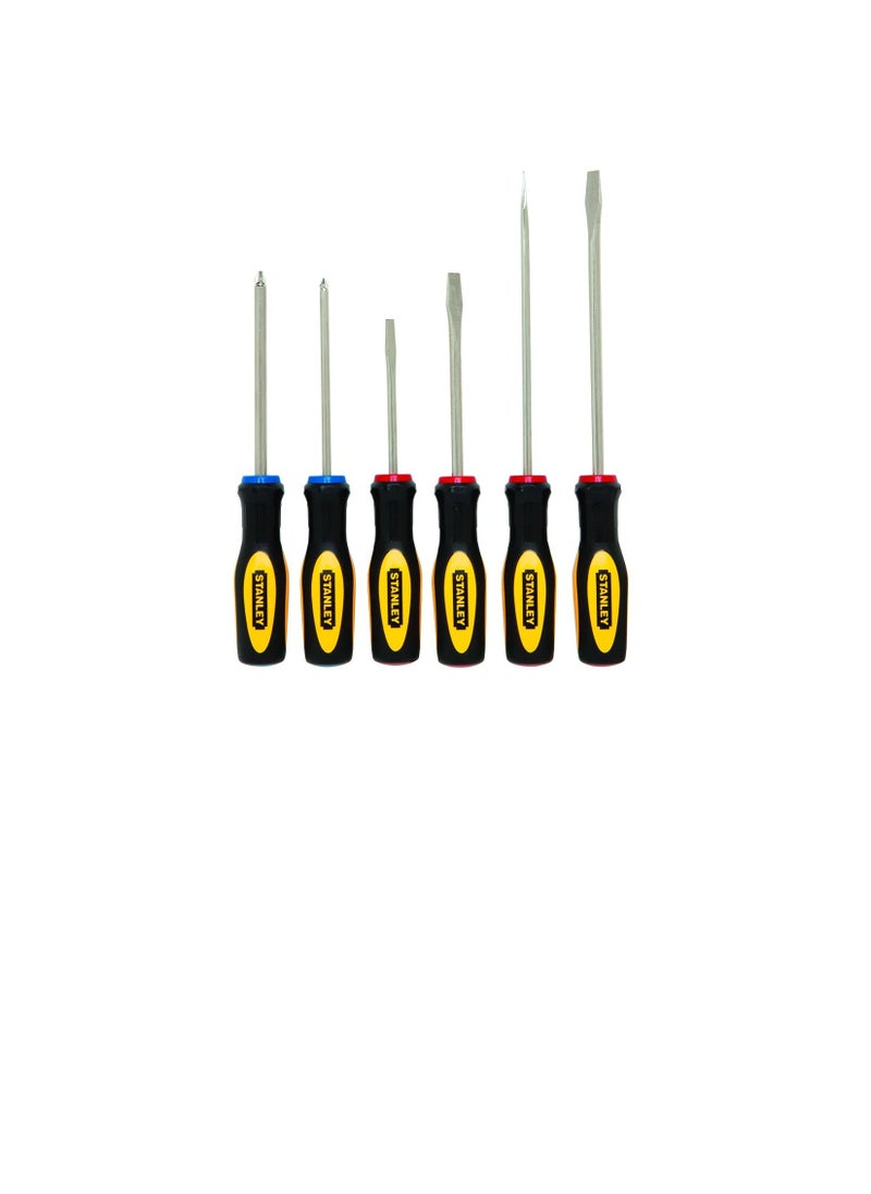 Stanley - Stanley 60-060 Standard Fluted Screwdriver Set, 6-Piece - Image 1