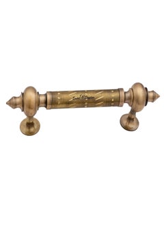 SMART SHOPHAR SMART SHOPHAR Brass Amor Pipe Handle 10 Inches Antique Pack of 1 Decorative HardwareVintage StyleConvenient AssemblyDurable ConstructionSuitable for Doors Cabinets  - Image 1