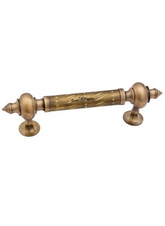 SMART SHOPHAR SMART SHOPHAR Brass Amor Pipe Handle 10 Inches Antique Pack of 1 Decorative HardwareVintage StyleConvenient AssemblyDurable ConstructionSuitable for Doors Cabinets  - Image 3