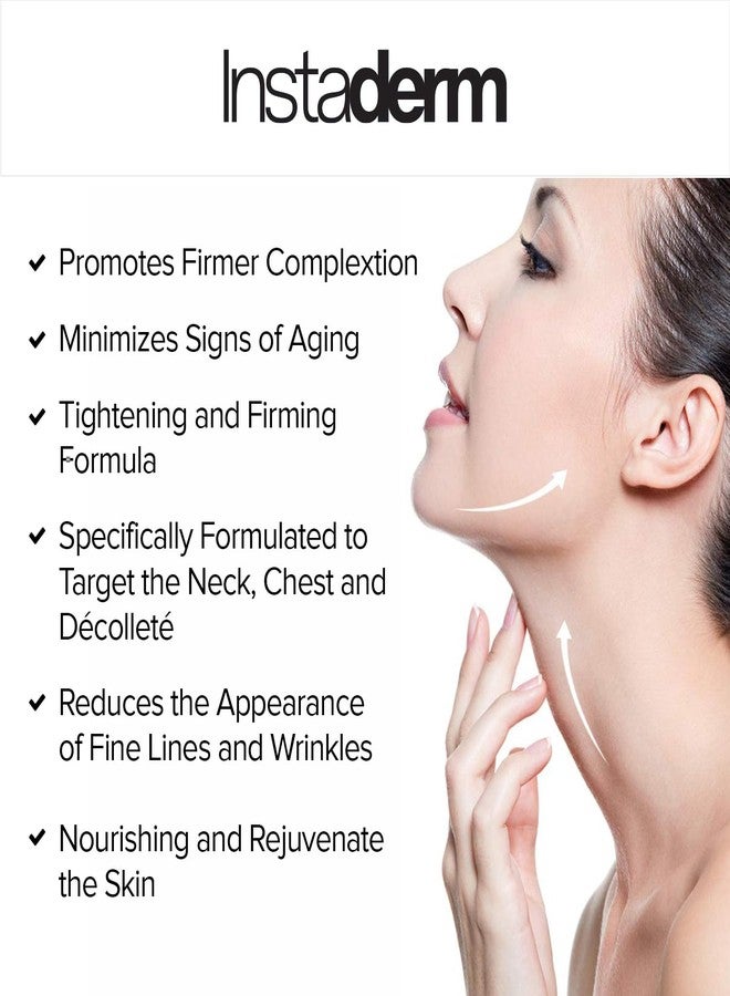Instaderm Neck and Décolleté Firming Cream - Tightening & Lifting Treatment for Crepey, Wrinkles, sagging Skin & Vertical Lines. Anti-Aging Peptide Formula to Boost Hydration & Collagen in the Skin. - Image 2