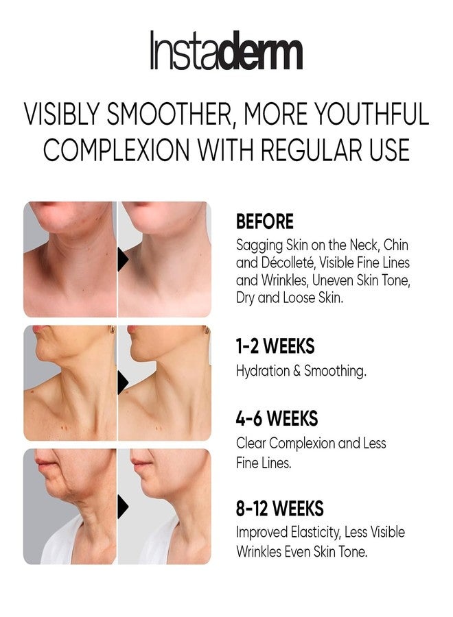 Instaderm Neck and Décolleté Firming Cream - Tightening & Lifting Treatment for Crepey, Wrinkles, sagging Skin & Vertical Lines. Anti-Aging Peptide Formula to Boost Hydration & Collagen in the Skin. - Image 3