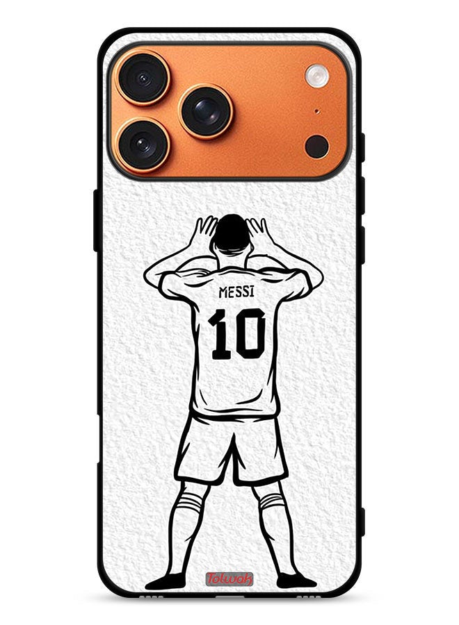 Tolwak Apple iPhone 17 Pro Max Protective Case Cover Messi Sketch - Image 1