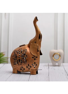 Ascension Lantern Decorative Elephant Tea Light Candle Holder Stand Candle Holder Elephant Candle Holder Table Decorations Ornament for Dining Room Gifts with Tealight Candles Decorations