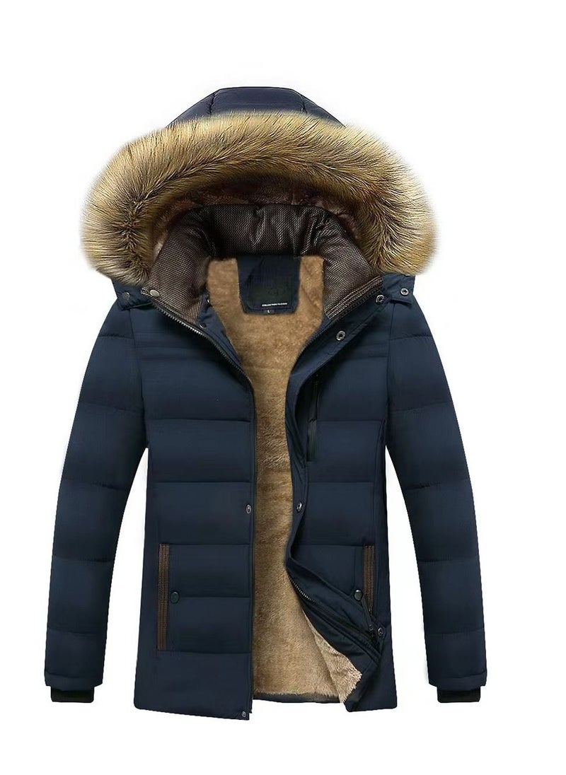 Loquat - Men Can Remove Wool Collar Hat and Wool Padded Jacket - Image 1