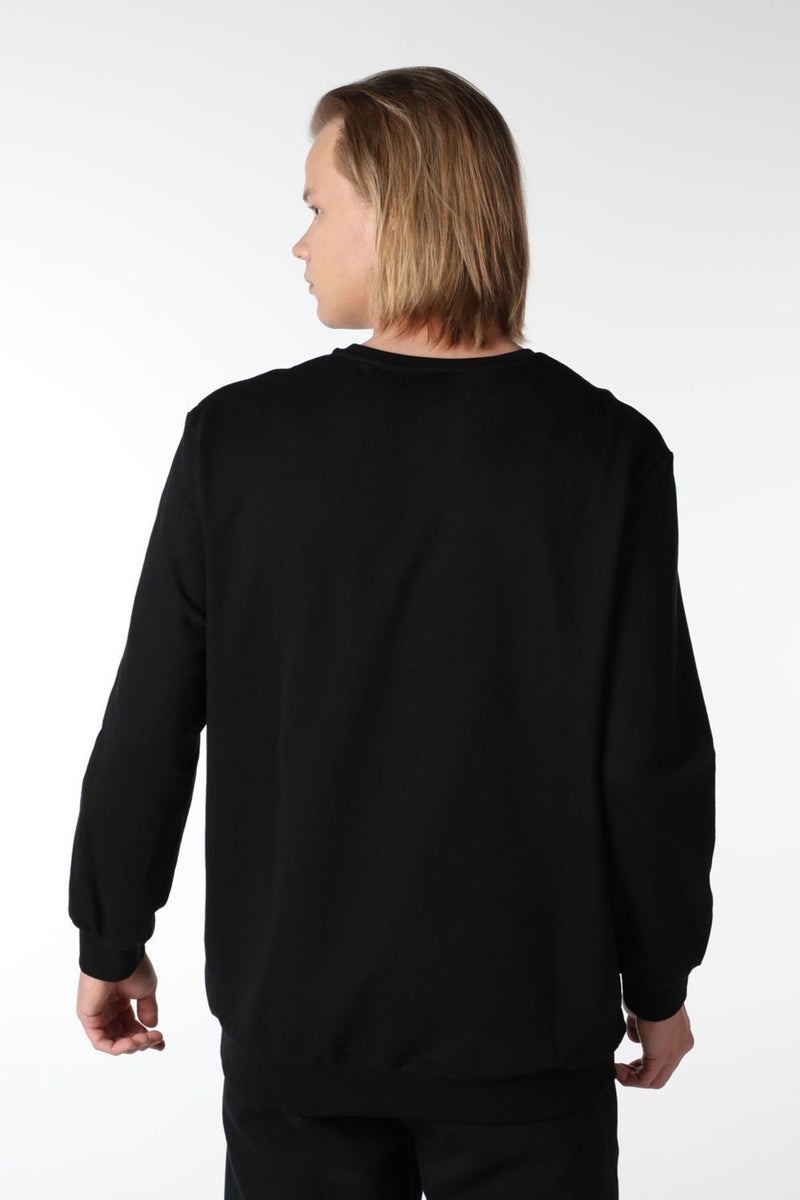 Defy's Men's Printed Sweatshirt Black - S  - Image 5