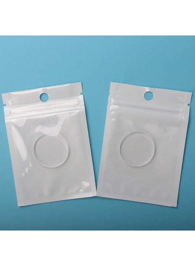 Luzen 6Pcs Silicone Easy Fan Volume Lash Pads Blooming Lash Pallet Patches Round Eyelash Fan Holder Eyelash Extension Supplies For Easy Fan Volume Lashes Makeup Tools Clear - Image 4