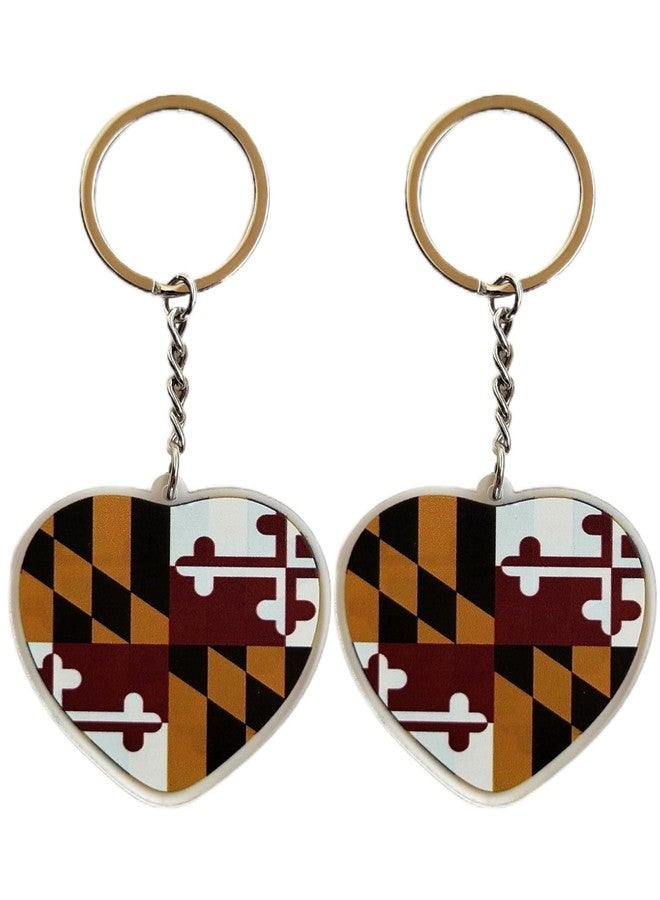 JAVD Maryland Flag Keychain - 2 Pack - Image 1
