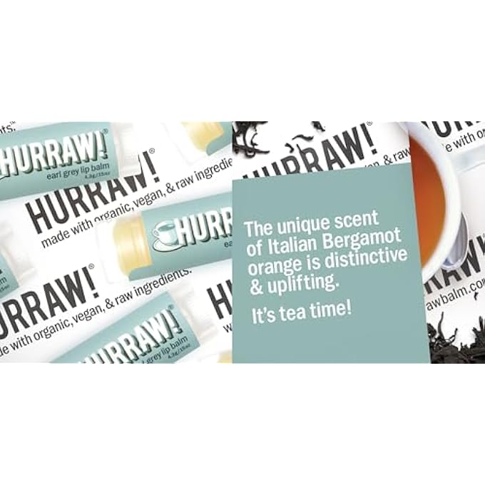 Hurraw! EARL GREY (2 PACK) LIP BALM: ORGANIC, CERTIFIED VEGAN, CERTIFIED CRUELTY FREE, NON-GMO, GLUTEN FREE, ALL NATURAL  LUXURY LIP BALM MADE IN THE USA  EARL GREY (2 PACK) - Image 4