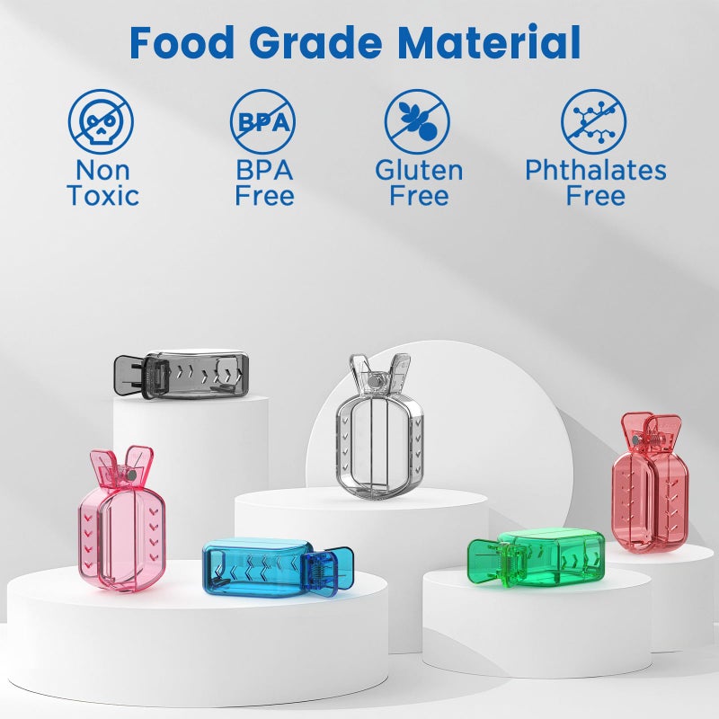 Frekare Toothbrush Covers Caps, Clip-On Toothbrush Protector for Household Travel, Brush Head Pod Case Fits Most Manual and Electric Toothbrushes, 6 Count (Transparent without Glitter) - Image 5