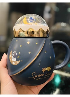 Fearlex Astronaut Ceramic Mug for Coffee, Tea and Milk | Porcelain Mug with Lid, Spoon and Gift box | Luxury Style Cup Gift for all Glorious Events, Kitchen and Home Decor  - Image 4