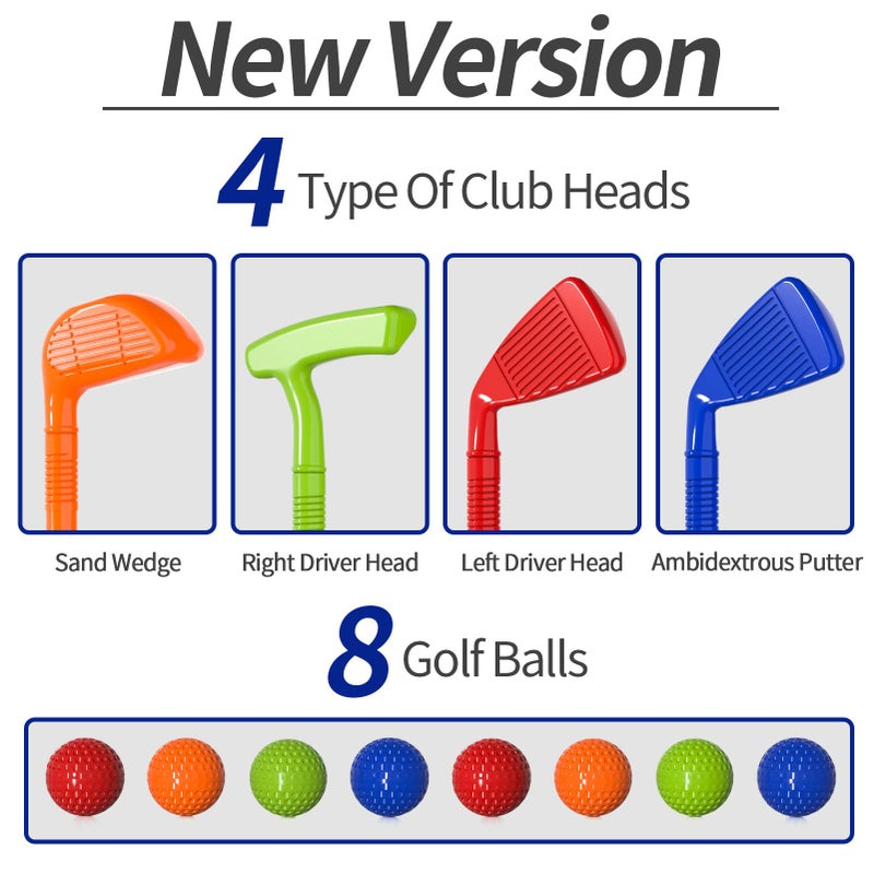 Bennol Upgraded Kids Toddler Golf Set Indoor Outdoor Outside Toys Gifts for 3 4 5 Years Old Boys 3 4 5 6 7 Years Old Boys Toys Birthday Gifts Ideas Outdoor Golf Set Game for Kids Boys - Image 3