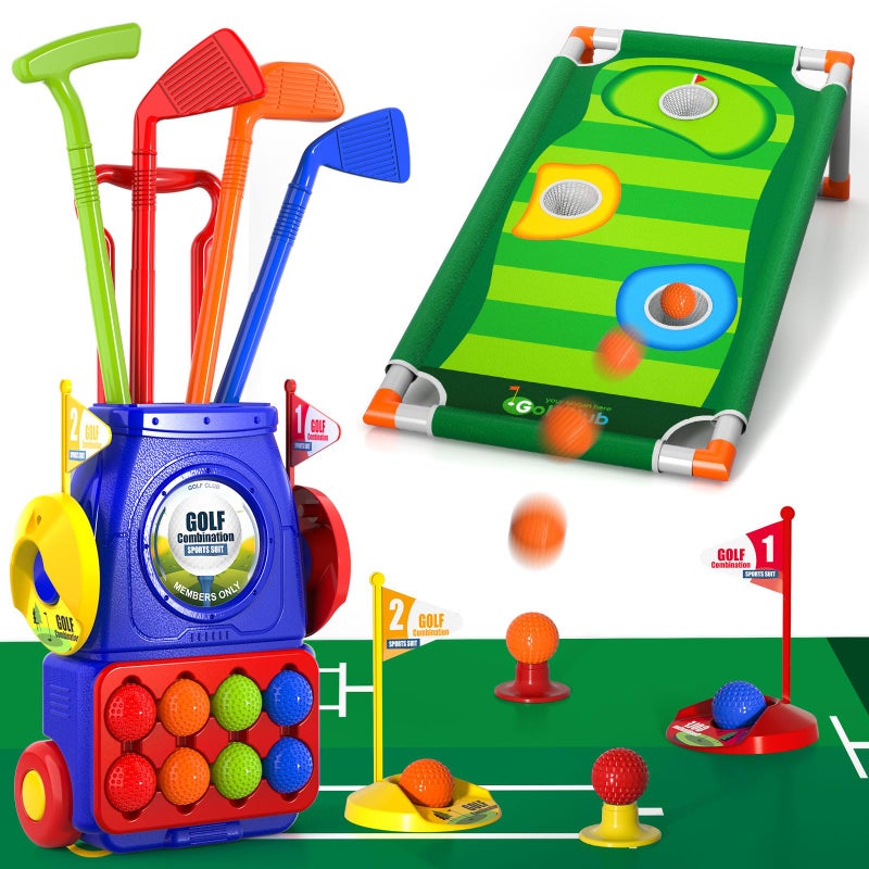 Bennol Upgraded Kids Toddler Golf Set Indoor Outdoor Outside Toys Gifts for 3 4 5 Years Old Boys 3 4 5 6 7 Years Old Boys Toys Birthday Gifts Ideas Outdoor Golf Set Game for Kids Boys - Image 2
