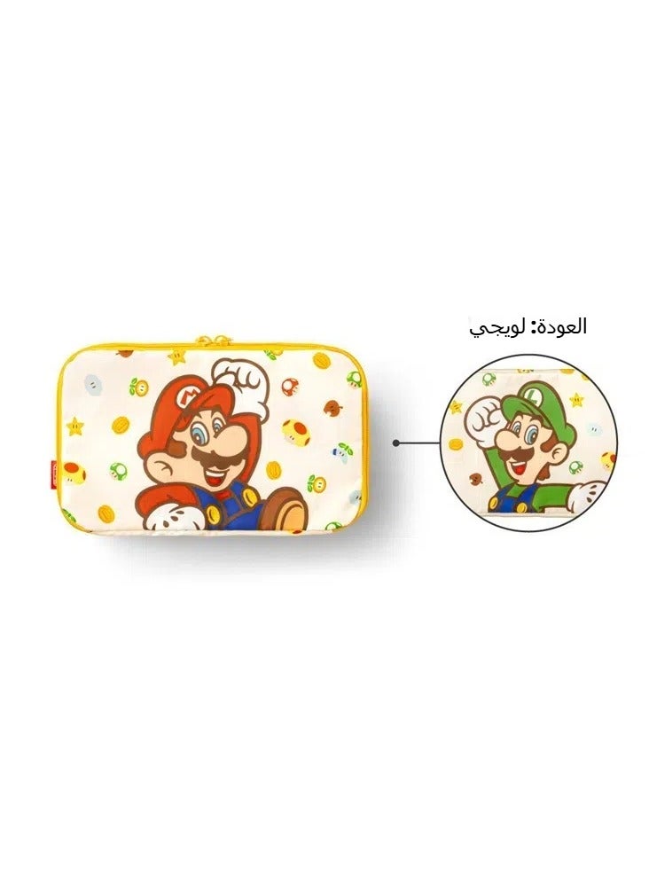عام مجموعة ثلاثية من حقائب تخزين للمكياج مطبوعة بشخصيات ماريو الكرتونية اللطيفة، حقيبة تخزين للمكياج، حقيبة تخزين خارجية للملابس المنفصلة، حقيبة سفر. - Image 2