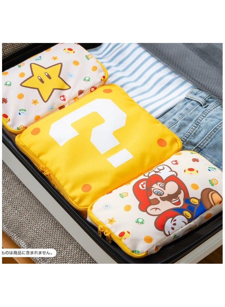 عام مجموعة ثلاثية من حقائب تخزين للمكياج مطبوعة بشخصيات ماريو الكرتونية اللطيفة، حقيبة تخزين للمكياج، حقيبة تخزين خارجية للملابس المنفصلة، حقيبة سفر. - Image 3