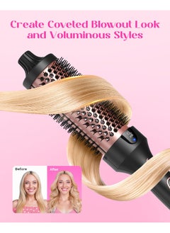 wavytalk Wavytalk Blowout Boost Thermal Brush 15 inch Heated Round Brush for Blowout Look Dual Voltage Ceramic Tourmaline Ionic Technology 5 Temperature Settings  - Image 3