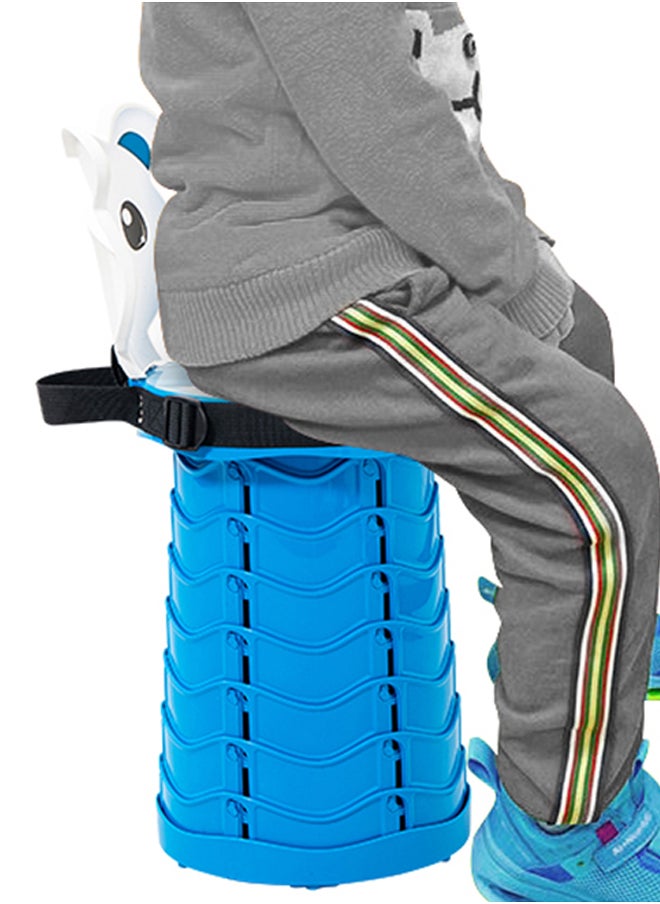 AL SANIDI Foldable Compact Chair Camping Chair Blue Size21*21*47Cm  - Image 3
