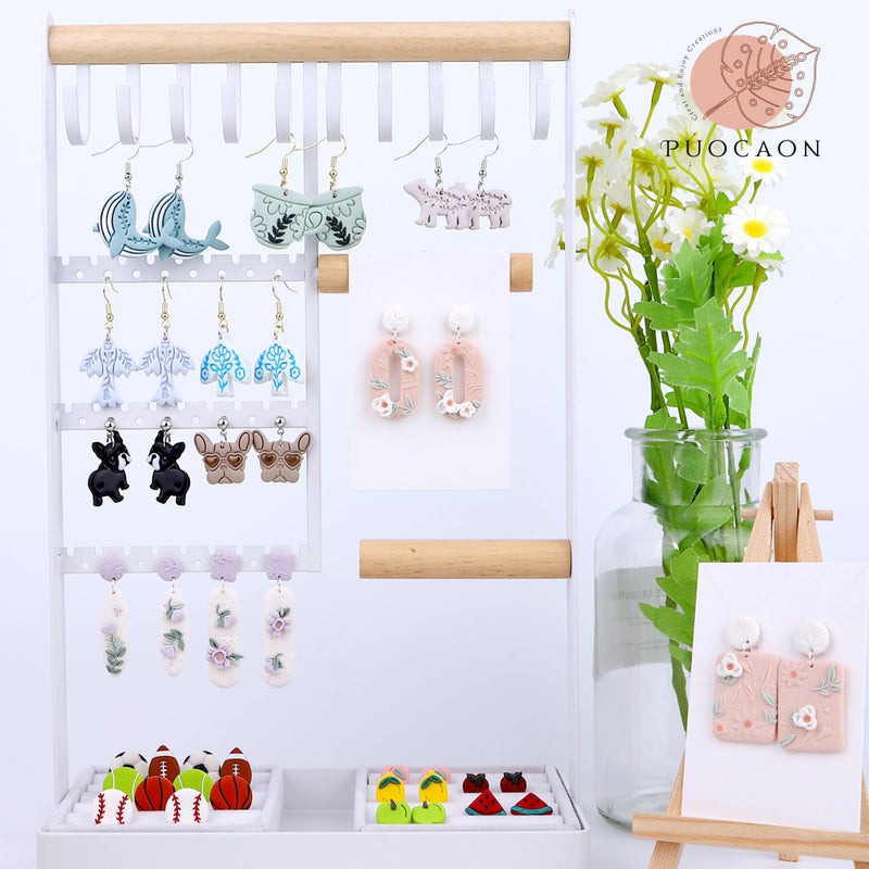 Puocaon Sports Polymer Clay Cutters - 16 Pcs Clay Cutters for Polymer Clay Jewelry Making  Football Baseball Clay Cutters  Clay Jewelry Cutters Basketball Tennis Volleyball Clay Cutters Earrings - Image 5