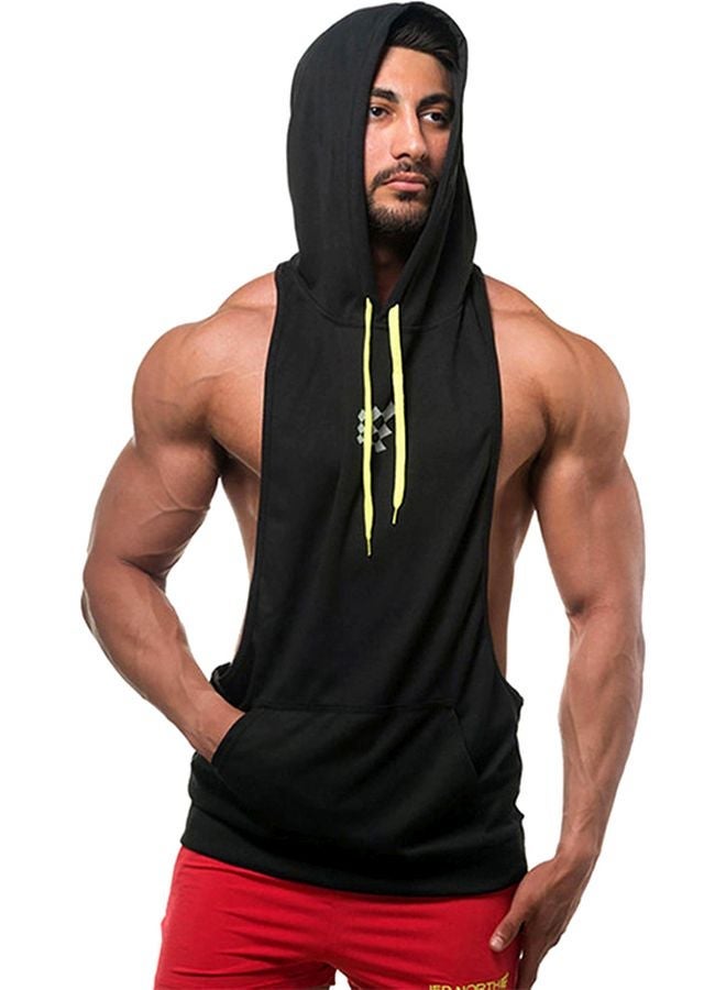 NIBEMINENT Hooded Neck Training Vest Black  - Image 1