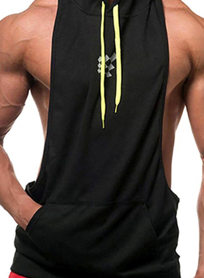 NIBEMINENT Hooded Neck Training Vest Black  - Image 3