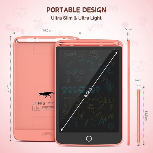 Sillyme 12pc Return Gifts Birthday Party for Kids - LCD Writing Tablet for Kid - Return Gift for Kids Birthday Age 6-10 10-12 Years - 8.5 inch Writing Board Tablet - Image 4