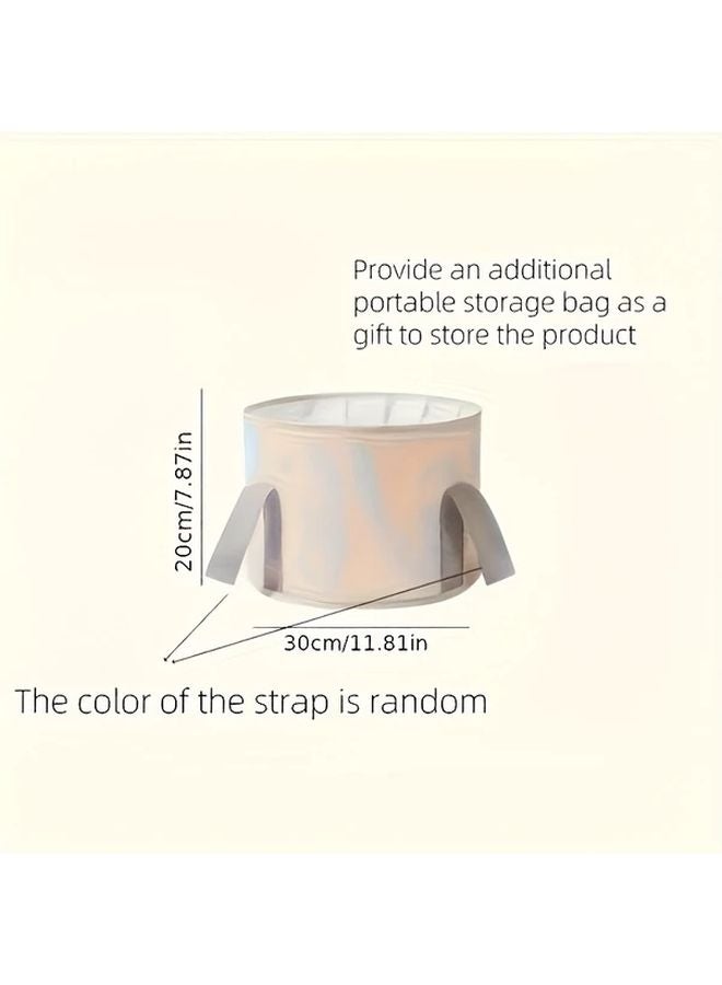 Portable Folding Foot Bubble Bucket 5 Layer Insulation White Color Thermal Protection - Image 5