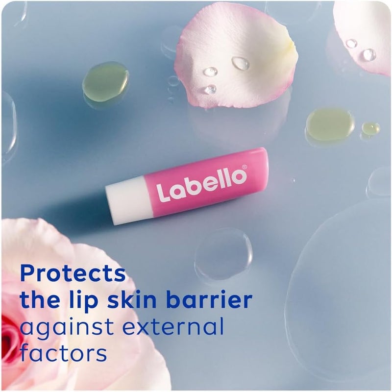 LABELLO بلسم الشفاه، عناية مرطبة للشفاه، وردي ناعم، 4.8 غرام - Image 3