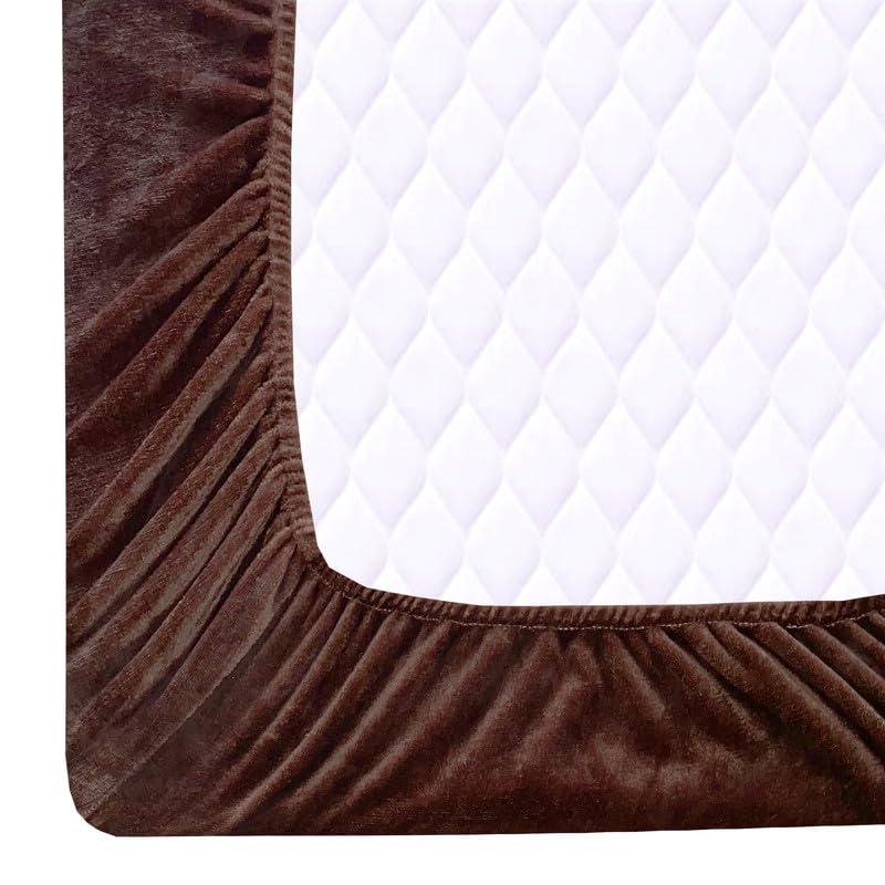 Specially Made for Winter Season Bedsheets Woolen Fabric Warm Super Soft Double Bed Bedsheet with 2 Pillow Covers Warm Fitted BedSheet Solid Plain bedsheet Size72x78 Inches  - Image 4