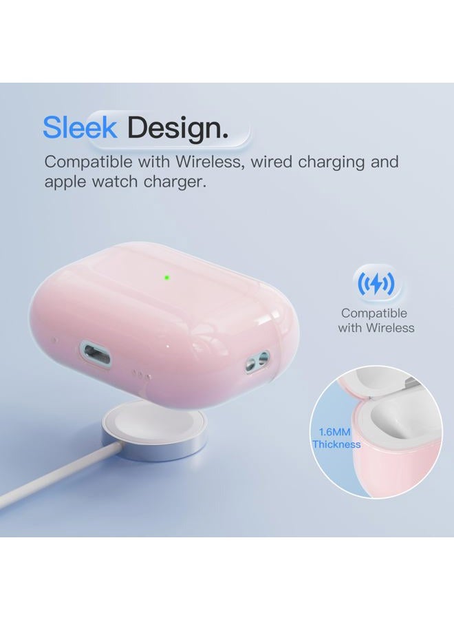 DamonLight Case for AirPods Pro 3 Never-Sretch-Out DamonLight Shock-Proof Protective Semi Hard Silicone Case Compatible with Apple Airpods Pro 3rd Generation (Pink) - Image 5