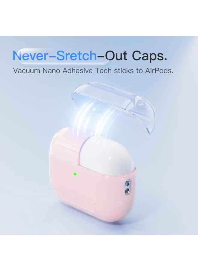 DamonLight Case for AirPods Pro 3 Never-Sretch-Out DamonLight Shock-Proof Protective Semi Hard Silicone Case Compatible with Apple Airpods Pro 3rd Generation (Pink) - Image 3