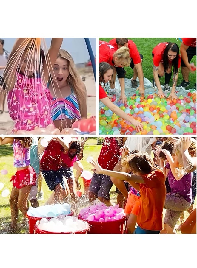 عبوة من 4 بالونات مائية ذاتية الغلق (444 بالونة مائية) بالونات فورية سهلة التعبئة السريعة مع متعة الرش في 60 ثانية - تعبئة سريعة لحفلات الأطفال والكبار - Image 3