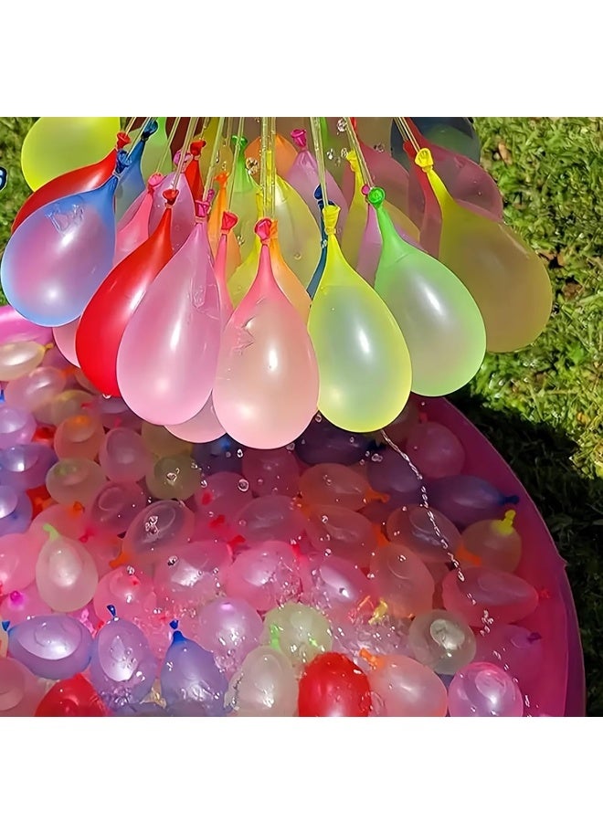 عبوة من 4 بالونات مائية ذاتية الغلق (444 بالونة مائية) بالونات فورية سهلة التعبئة السريعة مع متعة الرش في 60 ثانية - تعبئة سريعة لحفلات الأطفال والكبار - Image 4