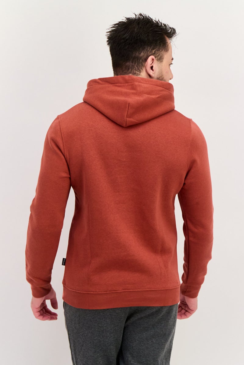 Hurley Men Sportswear Fit Long Sleeve Outdoor Sweatshirts, Rust - Image 4