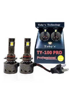 Toby's Toby's 2 Pieces TY-100PRO H7 200W/Pair LED Headlight Bulb Assembly 20000/Pair Lumens Xtreme Bright With Color Temperature 6500K  - Image 1