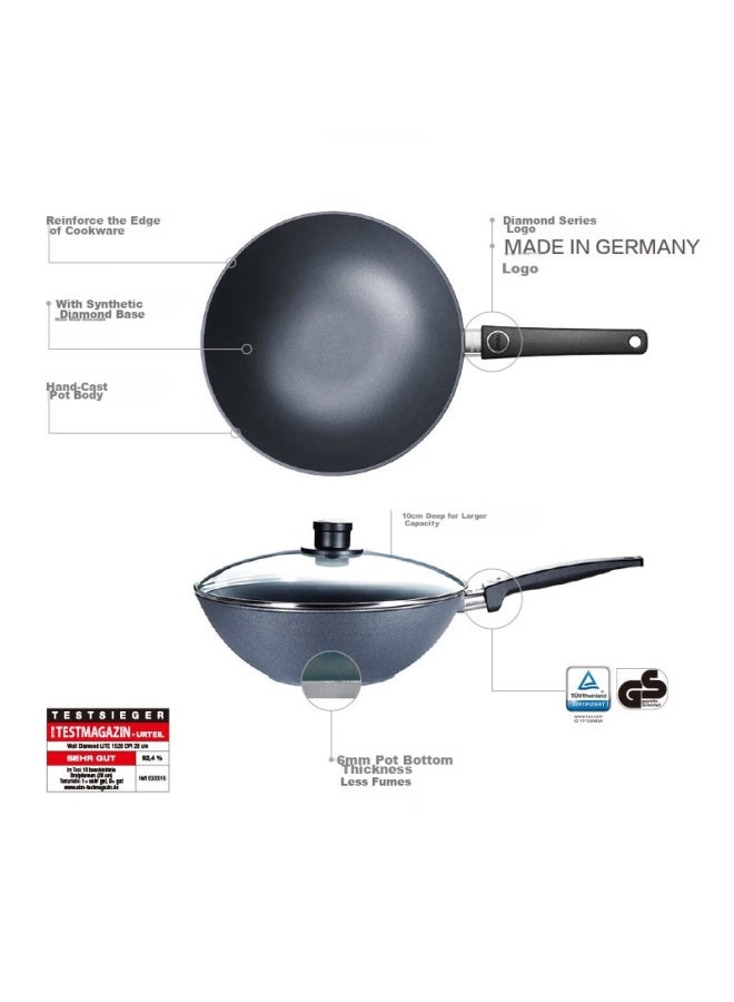 Woll German Non-stick Wok Diamond Series 30cm Chinese-style Frying Pan, Low Cooking Pan For Home Use, Imported Cookware - Image 1