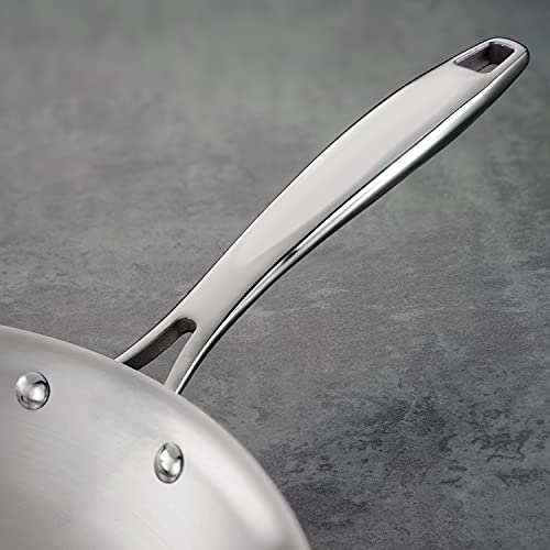 Tramontina Signature Tri-Ply Clad Stainless Steel 8-Inch Small Frying Pan, Induction-Ready Skillet, Dishwasher-Safe, NSF-Certified, Made in Brazil - Image 4
