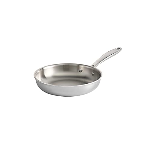 Tramontina Signature Tri-Ply Clad Stainless Steel 8-Inch Small Frying Pan, Induction-Ready Skillet, Dishwasher-Safe, NSF-Certified, Made in Brazil - Image 1