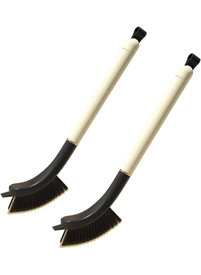 PROMASS Crevice Cleaning Brush, 2Pcs Gap Cleaning Brush Bathroom Brush Cleaner Tool, Grout Cleaner Brush Bathroom Hard Bristle Crevice Cleaning Brush Kitchen Corner Cleaning Brush Cleaning Scrub Brush - Image 1