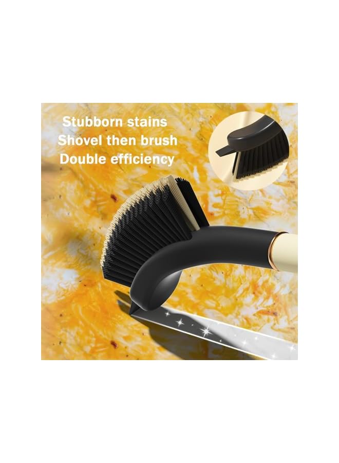 PROMASS Crevice Cleaning Brush, 2Pcs Gap Cleaning Brush Bathroom Brush Cleaner Tool, Grout Cleaner Brush Bathroom Hard Bristle Crevice Cleaning Brush Kitchen Corner Cleaning Brush Cleaning Scrub Brush - Image 3