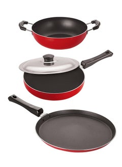 Nirlon Chemical Free 3 Piece Non-Stick Coated Kitchenware Combo Set, 2.6mm_FT12_FP13_KD10 - pzsku/Z7EDADD36B9E890BFAD06Z/45/_/1740118556/164b475b-3e5b-454f-b820-18a9dfef8ed7