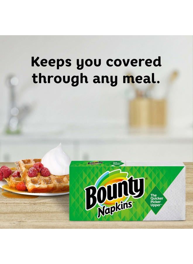 Bounty Quilted Napkins, 1-Ply, 12.1In X 12In, 100/PK, White - Image 4