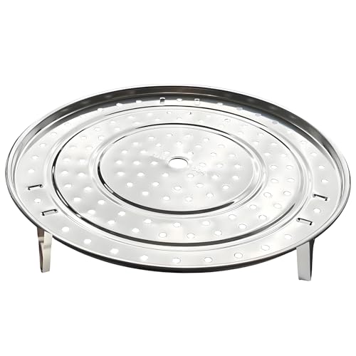 SUNIVOLSY Steamer Rack, 11" / 28cm 304 Stainless Steel Removable Legs Multifunction Steaming Stand Holder Rack for Steamer Pot Pans - Image 1