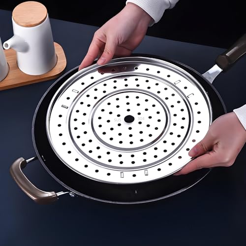 SUNIVOLSY Steamer Rack, 11" / 28cm 304 Stainless Steel Removable Legs Multifunction Steaming Stand Holder Rack for Steamer Pot Pans - Image 4