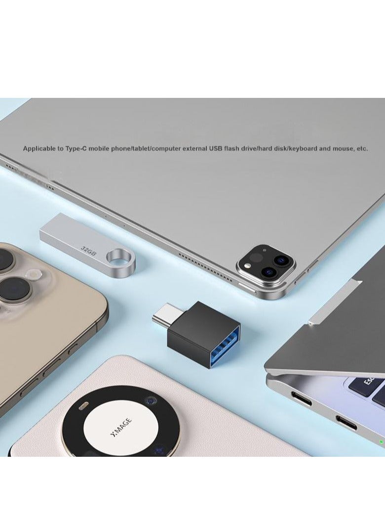 2-Pack USB 3.0 to Type-C Adapter – 5Gbps High-Speed OTG Converter for Charging & Data Transfer – Compatible with Type-C Phones, Tablets, Laptops – USB to USB-C Adapter (Black & White) - Image 2