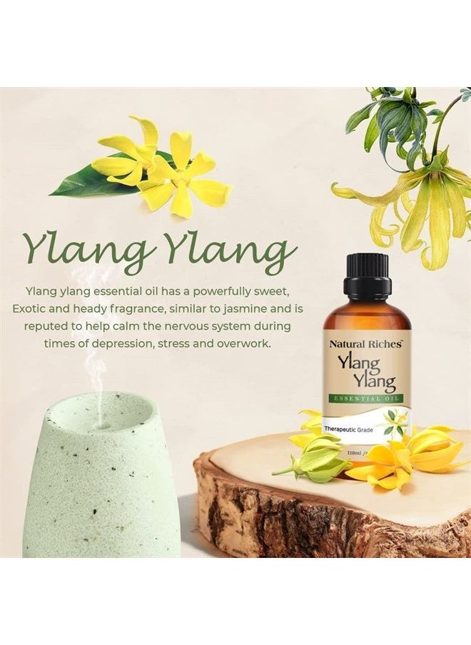 Natural Riches Ylang Ylang Essential Oil (4 oz), Premium Therapeutic Grade, Perfect for Diffusers Aromatherapy, ation Massages, Improved Mood, Baths  - Image 4