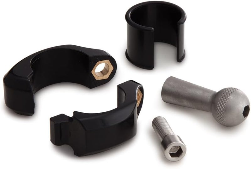 Ciro Black Rubber Drink Holder for Harley - 1-1/4 in. Black Clamp Mount 50615 - Image 4