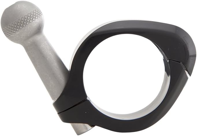 Ciro Black Rubber Drink Holder for Harley - 1-1/4 in. Black Clamp Mount 50615 - Image 3