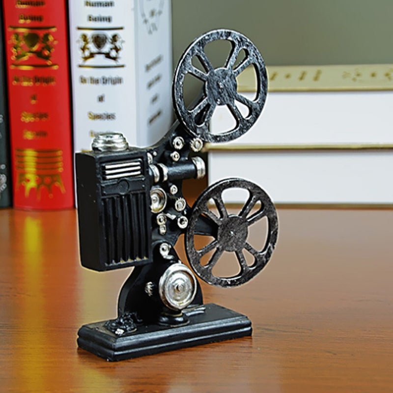 Vintage Resin Movie Film Projector Model Figurine Figure Props Home Decor - Image 4