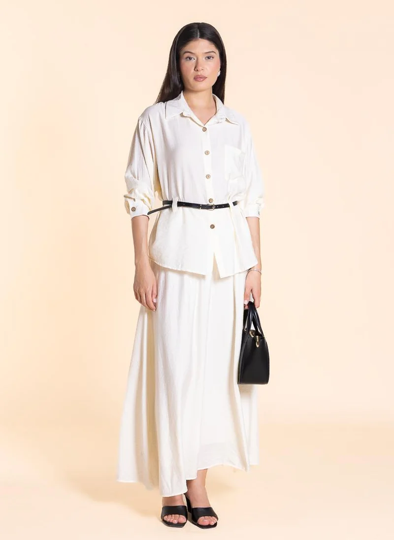 SHAPES LIGHTWEIGHT LONG SKIRT SET