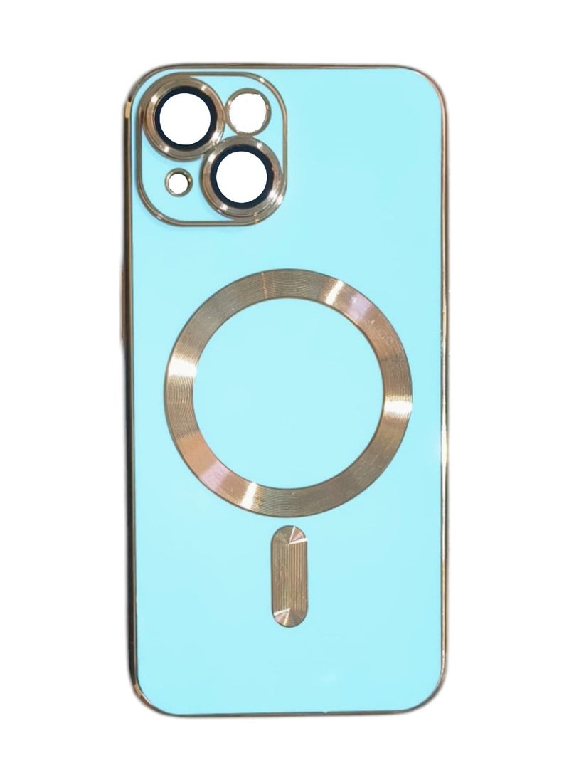 Generic Protective Case Cover For iPhone 14 XINLI Straight Edge 6D Electroplate TPU  with Ring Holder 