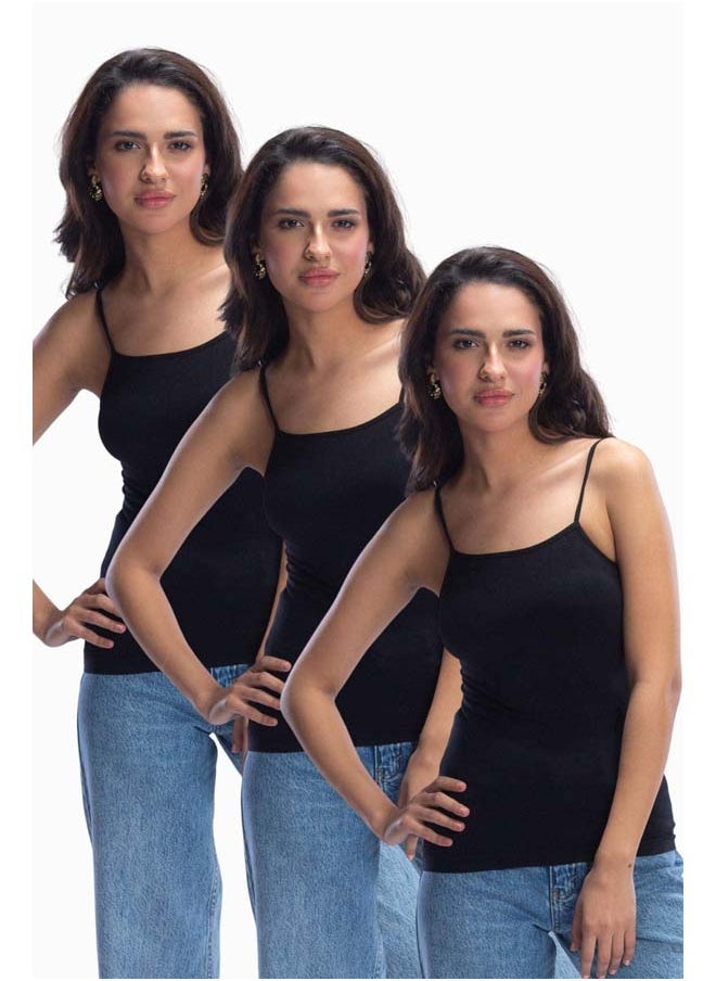Carina - Pack of 3 Microfiber Cami Top - Image 1
